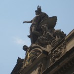Statuary over the 42nd Street entrance to Grand Central Station. Mercury, Hercules, and Minerva inspired Wayne after an unseen encounter with Jon and Mara.